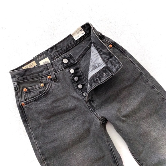 Levis Nwt Premium Denim A46990014 High Rise Tapered Leg 501 '81 Jeans 25 x 31 - Picture 3 of 6